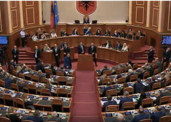 VIDEO/ Momenti i përplasjes në Kuvend / Garda rrethon foltoren, maxhoranca: Paloka dhe Leskaj përdorën fjalor banal