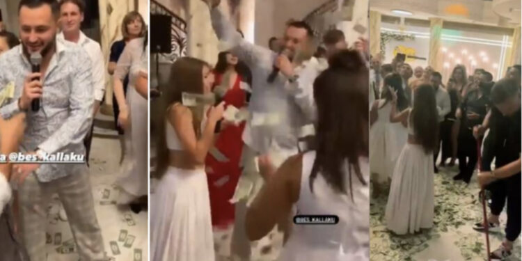 “Kemi qëndruar dy ditë duke numëruar dollarët”, Bes Kallaku zbulon shumën që dasmorët i hodhën atij dhe Mateos Frrokut