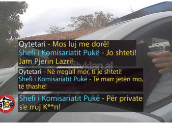 Të fus në dhe… unë të marr jetën mor by***ir! Shefi i Komisariatit të Pukës rreh qytetarin