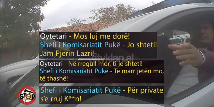Të fus në dhe… unë të marr jetën mor by***ir! Shefi i Komisariatit të Pukës rreh qytetarin