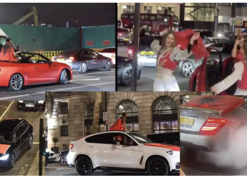 DailyMail: Makinat luksoze me flamujt kuqezi dhe vallet tradicionale bllokuan rrugët e Londrës