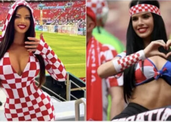 “Turp t’ju vijë!”/ Ka “ndezur” stadiumet në Katar me FOTOT e saj provokuese, tifozja kroate rrezikon burgun!