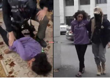 FOTO-VIDEO/ E shtrirë përtokë, MOMENTI kur policia turke mësyn në banesë dhe arreston autoren që vendosi bombën në Stamboll