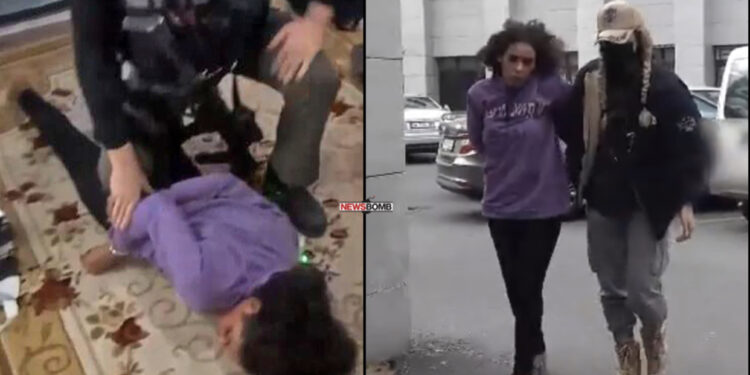 FOTO-VIDEO/ E shtrirë përtokë, MOMENTI kur policia turke mësyn në banesë dhe arreston autoren që vendosi bombën në Stamboll