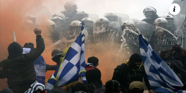 Grekët “djegin’ Athinën për çmimet/ Manifestim i madh dhe në Selanik, përplasje e dhunshme me policinë