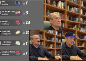 FOTO/ Berisha futet “live” në TikTok, cunat e Londrës e mbulojnë me lek