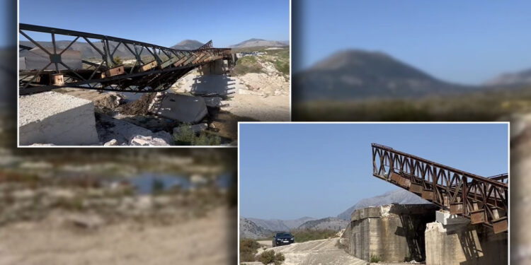 Shembet sërish ura që lidh fshatin Vane me rrugën nacionale Delvinë-Sarandë, 500 banorë të bllokuar