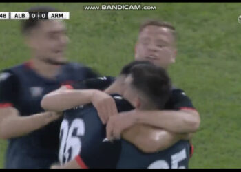 VIDEO-LIVE/ SKUKAAA realizon golin e tij të parë me Kombëtaren, aksion model që nis nga këmbët e Asllanit