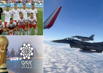 Çfarë po ndodh? Kombëtarja e Polonisë shoqërohet në ajër nga dy avionë ushtarakë F16