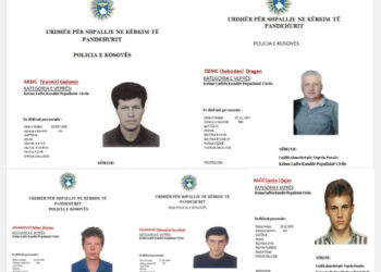Policia e Kosovës kërkon ndihmë e qytetarëve, shpall në kërkim 6 serbë për krime lufte
