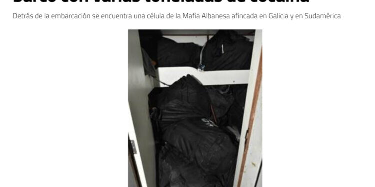 Policia spanjolle operacion në brigjet e Atlantikut, kapet anija me disa ton kokainë: Është e mafias shqiptare