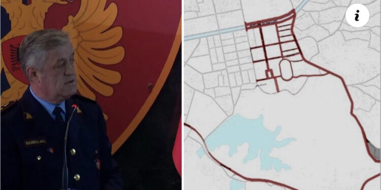 VIDEO/ Harta e plotë- Harta hap pas hapi! Si do bëhet lëvizja të martën në Tiranë