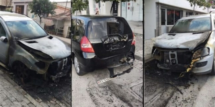 FOTO-Kush i shkrumboi tre makinat në Vlorë?