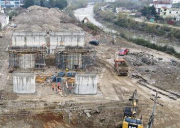 Rama publikon foto nga mbikalimi i Paskuqanit: Një nga hyrjet kryesore, po merr formën e duhur për të ardhmen