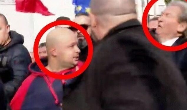FOTO+VIDEO/ Ky është njeriu që goditi dhe gjakosi Berishën në protestë