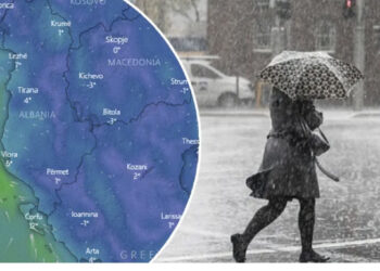 MOTI SOT: Reshje shiu dhe dëbore gjatë gjithë ditës, temperaturat deri në 17°C!