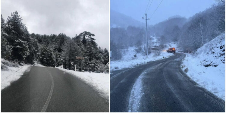 Dëbora mbulon rrugët, ARRSH apel drejtuesve të mjeteve: Pajisuni me goma dimërore dhe zinxhirë!