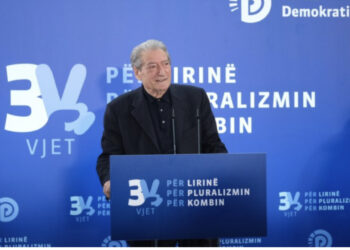 32 vjetori i PD në Laç, Berisha: Betohemi se do ta përmbysim Edi Ramën