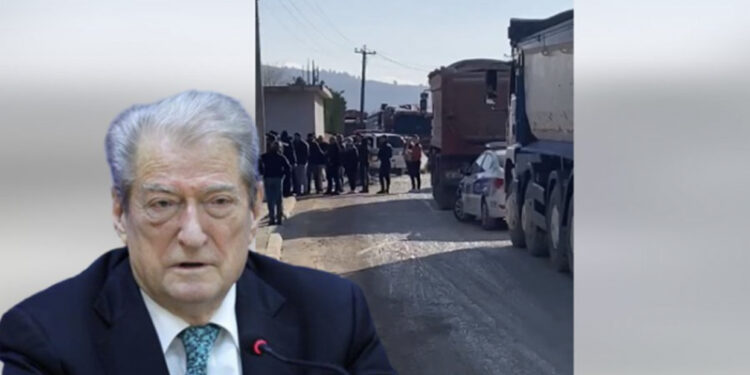 VIDEO/ Protesta në Mamurras/ Berisha: 300 kamionë, në 24 orë, ju plaçkisin pasurinë natyrore për kulllat
