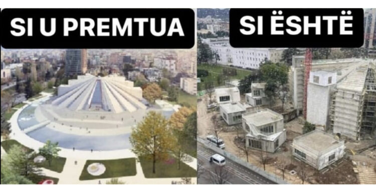 FOTO/ Si u premtua dhe si u bë? PL: Veliaj zhduku hapësirën tek Piramida