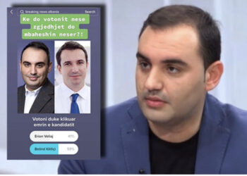 FOTO/ Sondazhi i pavarur/ Belind Këlliçi dërrmon Veliajn  Sondazhi i pavarur/ Belind Këlliçi dërrmon Veliajn