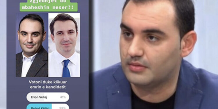 FOTO/ Sondazhi i pavarur/ Belind Këlliçi dërrmon Veliajn Sondazhi i pavarur/ Belind Këlliçi dërrmon Veliajn