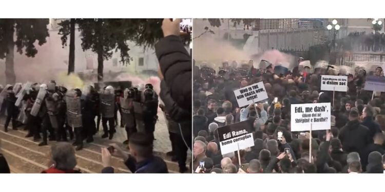 Po ndodh tani/ Tentohet të çahet kordoni! FNSH përplaset me protestuesit