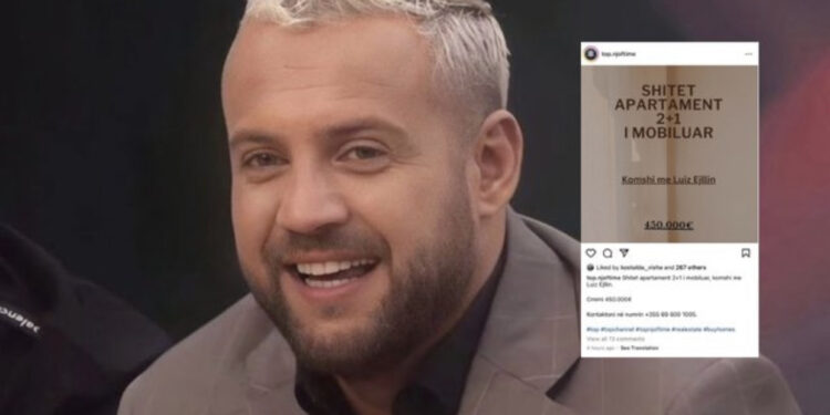 FOTO/ Ky njoftim po bën namin/ “Shitet apartamenti, komshi me Luiz Ejllin”, njoftimi epik në rrjet
