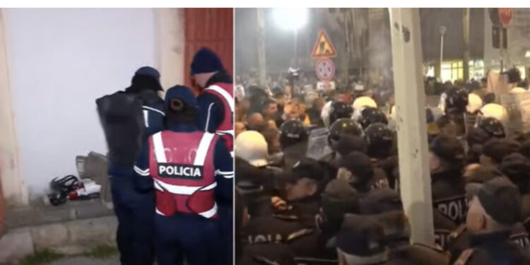 Protesta e opozitës, lëndohet efektivi i policisë