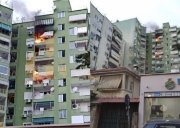 Zjarr në një banesë në Tiranë, tenda përhap flakët edhe në banesën e fqinjit