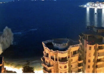 VIDEO/ “Zien” toka! Del tjetër video nga bomba që hodhi në erë hotelin në Sarandë