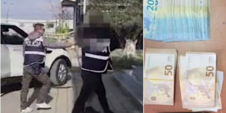 Kapen me dhjetëra doza heroinë dhe mijëra euro, një i arrestuar një tjetër në kërkim në Fier