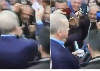 VIDEO/ Erdogan kërkon të blej dhimbjen me lek, i jep para në dorë fëmijëve në zonat e tërmetit