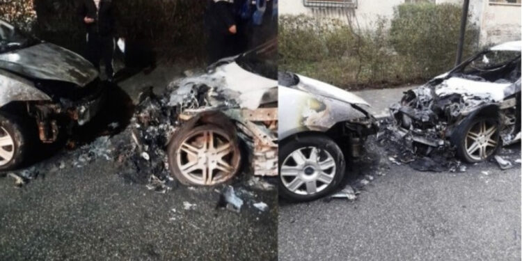 E qëllimshme? Digjet “Benz”-i gjatë natës në Elbasan