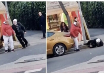 VIDEO/ SKANDALI në Tiranë/ Taksisti rreh me grushta të moshuarin