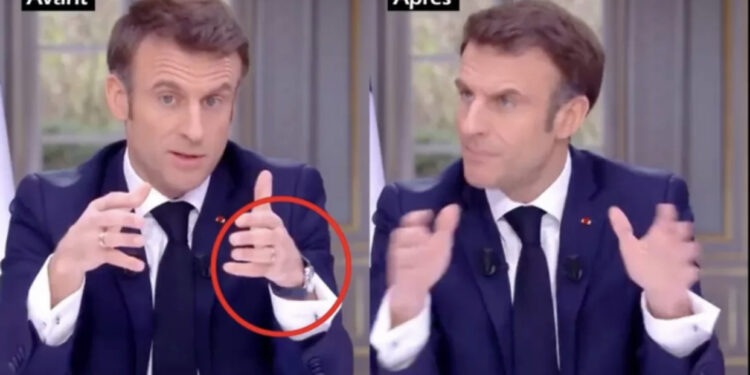 VIDEO/ Macron zhduk orën luksoze 80 mijë euro gjatë intervistës televizive