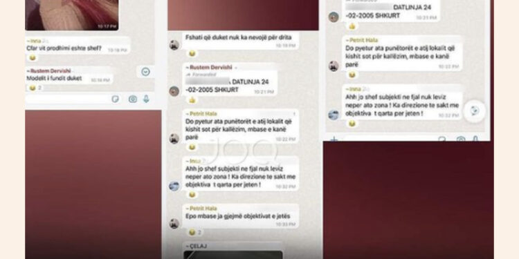 VIDEO/ “Shihe nga parakolpi” / Drejtuesit e komisariatit nr. 1 mesazhe të ndyra mes tyre për 15-vjeçaren e humbur