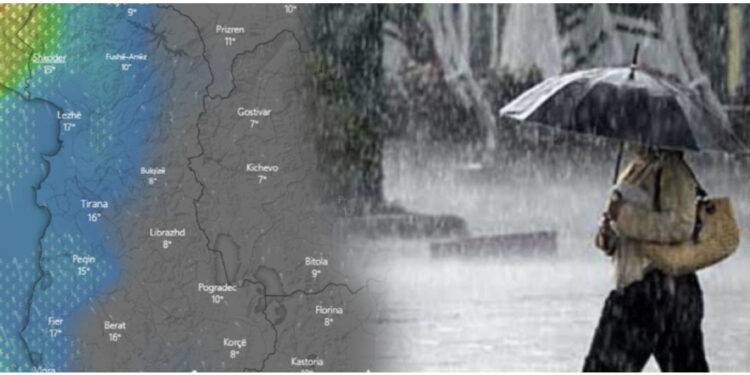 Rikthehen reshjet e shiut, parashikimi i motit për sot