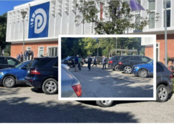 VIDEO/ Protesta e 3 Marsit/ Ilir Meta shkon në selinë blu, takim me Berishën