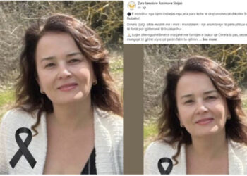 Humbi jetën pasi e zuri korrenti në dush/ Del foto e drejtoreshës, mesazhet prekëse të kolegeve