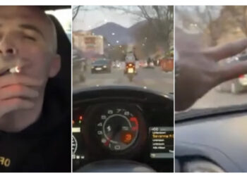 VIDEO/ Pas videos me 306 km/orë, Aleks Visha tallet me policinë gjatë shoqërimit, futet LIVE në TikTok!
