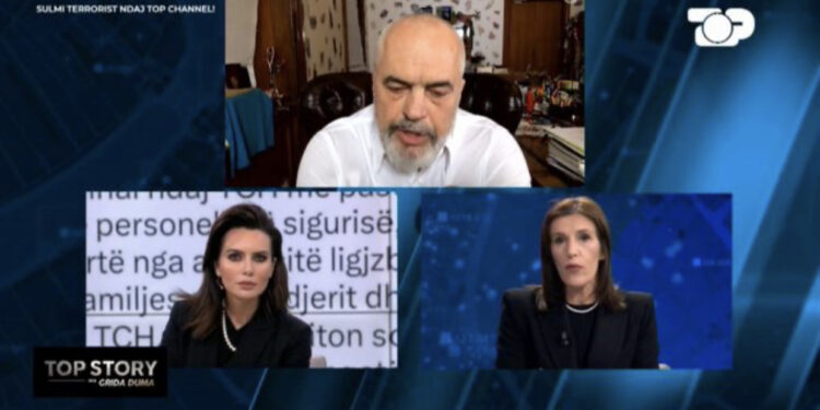 Rama përplaset me gazetaren Klodiana Lala, ja biseda  fortë midis tyre për sulmin ndaj Top Channel