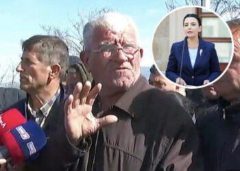 Protesta në Bërxullë/ Qytetari: Balluku pushtetarja më e ndyrë, vetëm unaza me diamante sa i kushton asaj