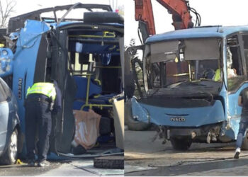 “Jam me agjërim”/ U përplas me dy makina, Policia arreston shoferin e autobusit të ‘Krrabës’