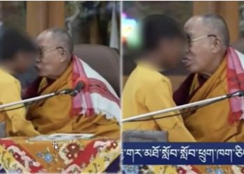 Po bën xhiron e rrjetit, ja videoja e turpshme e Dalai Lamës me një djalë të vogël: Më thith gjuhën
