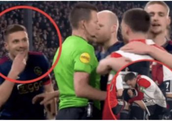 VIDEO/ Shpërthen rrjeti me veprimin e lojtarit serb në ndeshjen Ajax-Feyenorod, tallet me turkun që bëri iftar në fushë