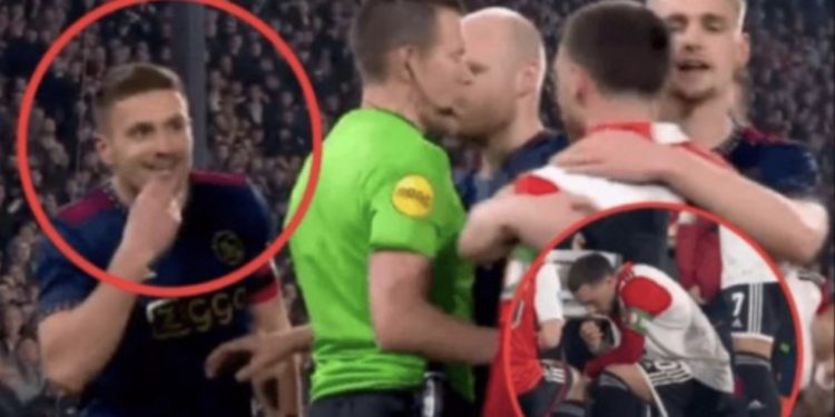 VIDEO/ Shpërthen rrjeti me veprimin e lojtarit serb në ndeshjen Ajax-Feyenorod, tallet me turkun që bëri iftar në fushë