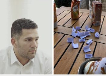 FOTO/ Andri Çota “gllabëron” lekët, te Sopoti i Librazhdit, pagat shpërndahen me ‘letër me vrimë’