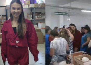 VIDEO+FOTO/ Kiara shkon në Shkodër, gratë e fasonerisë “çmenden” pas saj për të bërë foto