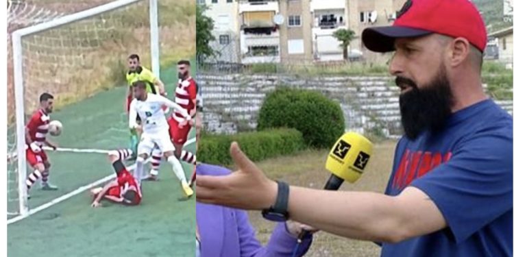 “Topi hyri gjysmë metri brenda”, trajneri i Tomorit akuzon: Nëse e kam gabim, nuk merrem më me futboll